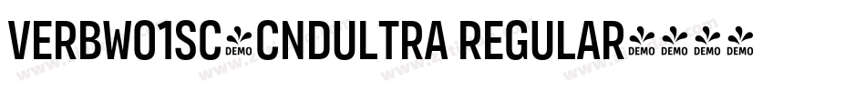 VerbW01SC-CndUltra Regular字体转换